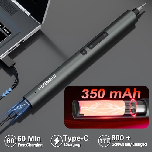 SHARDEN 75 IN 1 Mini Electric Screwdriver Set, Power Screwdriver