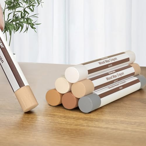 Boncart Wood Filler Sticks, 6 Colors Wood Wax Crayons - color: Light Color 6pcs