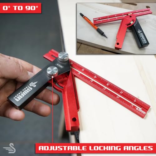 Ridgway Adjustable Carpenter Square, 8 Inch