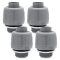 4Pcs NPT 1/2" Electrical Conduit Connector Fittings - size: 1/2 Inch