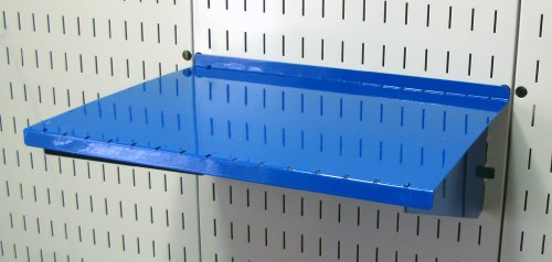 Wall Control Shelf 12in Deep Pegboard Shelf Assembly Pegboard and Slotted Tool Board - Blue - color: Blue