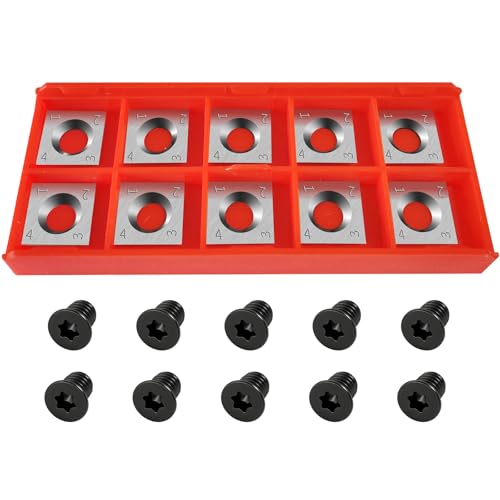 15 x 15 x 2.5mm Carbide Cutters Inserts, Square Straight Tungsten Carbide Lathe Tools for Wood Lathe Turning Tools,Quality Solid Tungsten Steel, No Second-Hand Materials - size: 15MM