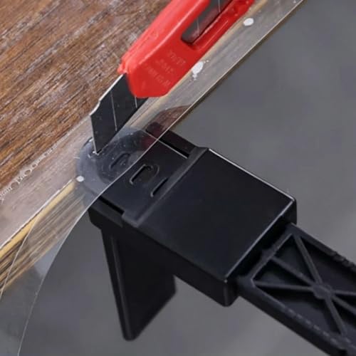 2 Pcs Adjustable Car Wrap Cutting Guide, Edge Trimming Smoothing Tool for Vinyl Wrap, Wallpaper, Furniture Cabinet Film Wrapping