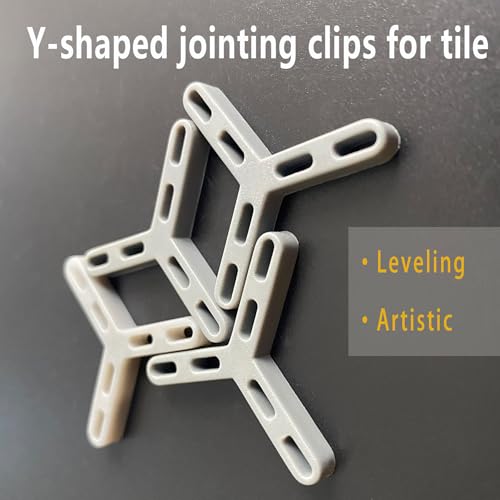 4.7mm (3/16") Hexagonal Tile Spacers 100 Pack Plastic Grout Spacers for Precise Hex Tile Alignment (Gray)