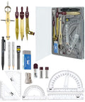 Mr. Pen- Geometry Set, 15 pcs, Gold, 6 Inch Swing Arm Protractor, Divider - color: Gold