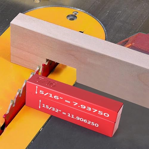 Setup Blocks Height Gauge Set, Height Master, 17pcs Precision Aluminum Setup Bars for Router and Table Saw Accessories Woodworking Set Up, 1/32" High Precision Fast Height Marked Bars,MG-049R