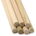 Round Wooden Dowel Rod 3/16" x 36", Pack of 50 - size: 3/16" x 36" (50pk)