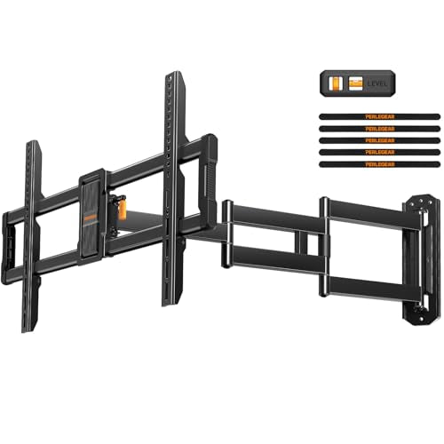 Perlegear Corner TV Wall Mount Long Arm TV Mount for 42-84 Inch TVs - size: Fits 42-84'' TVs / Max 600x400mm