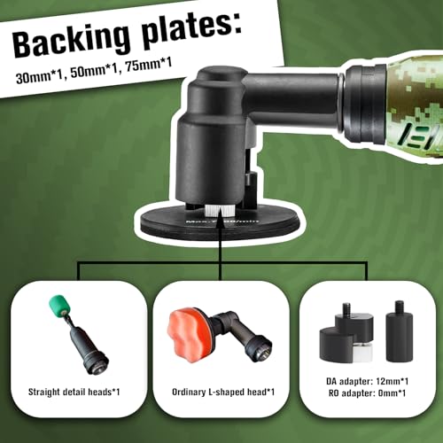 BATOCA 2026 S6 Mini Cordless Polisher 2 Heads for Car/Motorcycles Detailing Kit - size: Camouflage Pattern Style with 2 batteries