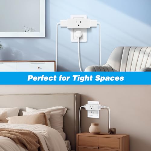 Multi Plug Wall Outlet 2pack Multiple Outlet Splitter Multi Outlet Extender