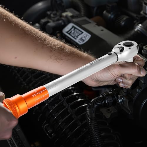 VEVOR 1/4 3/8 1/2 Inch Drive Torque Wrench, 3Pcs Click Torque Wrench Set 20-240IN-LB, 5-45FT-LB, 10-170FT-LB, Dual-Direction Adjustable 72 Tooth for Bicycle, Moto and Car Maintenance - size: 1/2" 3/8" 1/4" 6 PCS