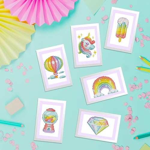 DIAMOND ART CLUB Mini Dazzles - Rainbow Diamond Art Kits for Adults - color: Rainbow