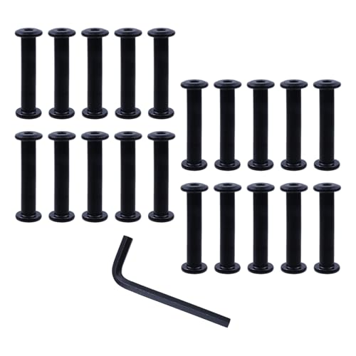 20 Set Furniture Hex Drive Socket Cap Bolts 5mm/0.2", Hardware Bolts and Nuts Screws with Wrench, Cabinets Connector Hex Socket Screws Head Use for Cap Nut Kit Bed Table - size: M5 × 30mm