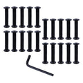 20 Set Furniture Hex Drive Socket Cap Bolts 5mm/0.2", Hardware Bolts and Nuts Screws with Wrench, Cabinets Connector Hex Socket Screws Head Use for Cap Nut Kit Bed Table - size: M5 × 30mm