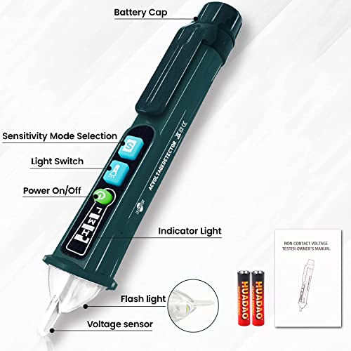 Non Contact Voltage Tester(Green) - color: Full Green Voltage test pen