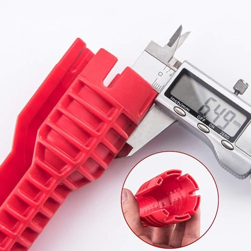 8 in 1 Multifunctional Sink Bathroom Wrench, Wrench Faucet Plumbing Tool, Plumber Sink Wrench Installation Pipe Extractor, Household Water Pipe Faucet Washing Basin Repair Removal Tool