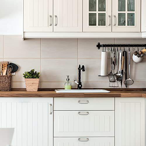 Ravinte Brushed Nickel Cabinet Handles Cabinet Pulls, 3-3/4 Inch, 10 Pack - color: Brushed Nickel, size: 3-3/4 Inch Hole Center