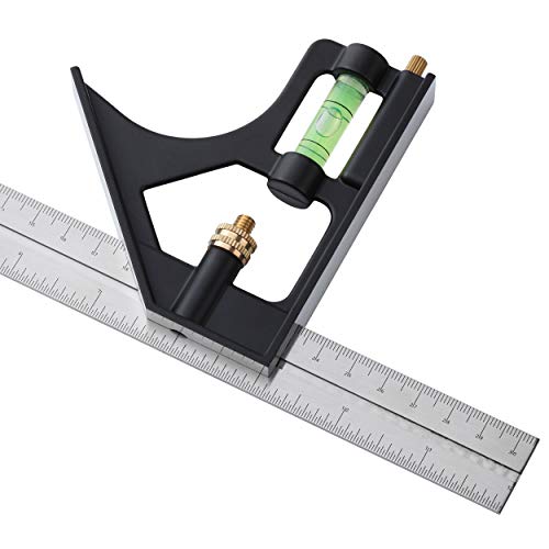 Mr. Pen- Combination Square, 12" Combo Square, Carpentry Tools - color: Black