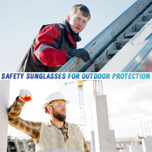 80 PCS Safety Glasses Bulk Unisex, ANSI Z87.1 Clear Protective Eyewear - color: Yellow