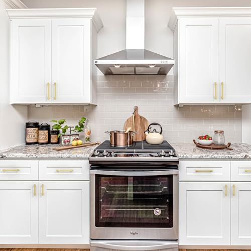9BUILD 10 Pack 5 Inch Brushed Gold Cabinet Pulls,Kitchen Hardware - color: Brushed Gold, size: 5"/128MM Hole Center