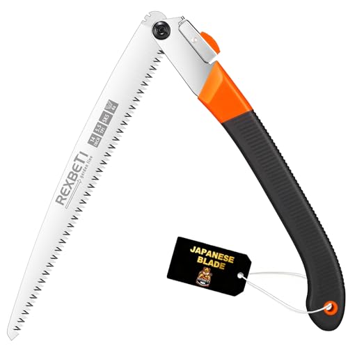 REXBETI 14-Inch Folding Pruning Saw, Extra Long Hand Saw for Tree Trimming - size: 14 inch