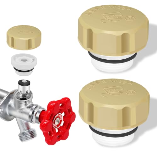 Boltigen Outdoor Faucet Repair Kit, ASSE 1019-A Vacuum Breaker Outside Faucet Repair Kit, Hose Bib Spigot Repair Kit for Anti-Siphon Frost-Free Sillcock Valves, Vacuum Breaker Replacement Kit - color: Yellow