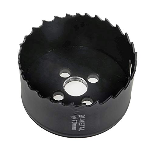 2-3/4"/70mm Bimetal Hole Saw Triangle Shank Hole Cutter - color: black, size: 2-3/4"