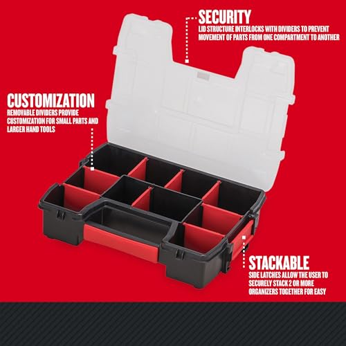 CRAFTSMAN 10-Compartment Small Tool Storage Organizer, Plastic (CMST14021) - size: 1 Count (Pack of 1), style: Small Organizer