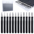 12 Pcs Wood Carving Tools Set SK2 Steel Small Wood Chisel, Multipurpose Hand Carving Knife Tool Kit with Storage Box, Sculpting Knife Kit for DIY Sculpture Carpenter Experts and Beginners