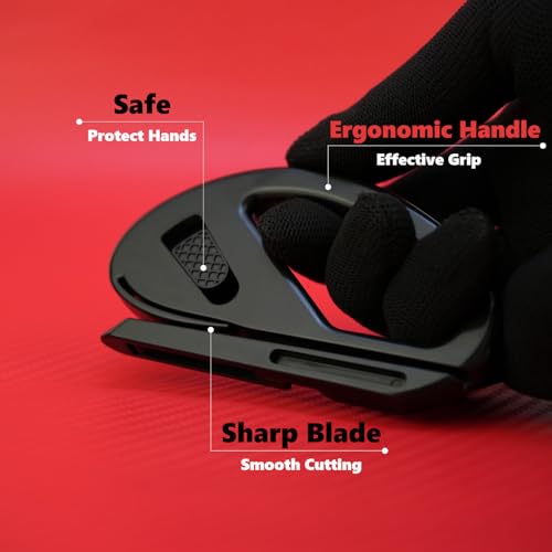 Vinyl Wrap Tool Kit with 2000W Heat Gun, Window Tint, PPF & 7 Detail Tools - color: red&black