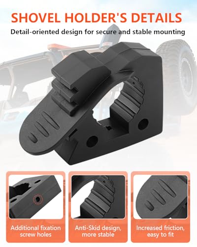 Shovel Holder for Roof Rack & Truck Bed & Molle Panel - size: With Screws