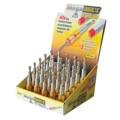 IVY Classic 45834-25 1/4" x 3" Mega-Magnetic Bit Holder, Impact Plus, 25-Pack - size: 3" Bit Holder, 25-Pack
