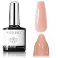 modelones Builder Rubber Gel Base Coat for Nails, Nude Pink Rubber Base Gel Nail Polish for Strengthen Apex Building Extension Protect Weak Nails Long Last U V Manicure Gift for Women - color: Rubber Base Coat Warm Nude