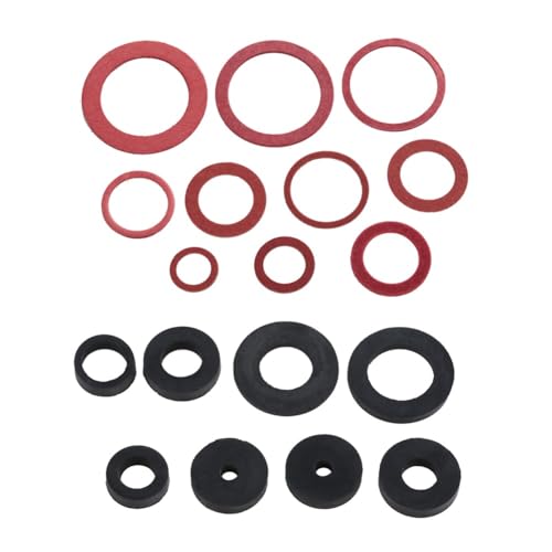 141 Pieces Rubber Flat Washers & O-Ring Assortment Kit, Multi-Size Sealing Gaskets for Plumbing, Automotive & Industrial Applications