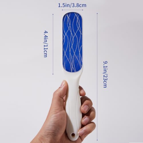 Nano Glass Foot File, Double-Sided Foot Callus Remover for Cracked Heels - color: White
