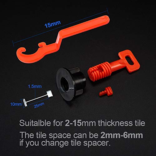 Tile Leveling System Kit with 200pcs Tile Leveler - size: 200pcs