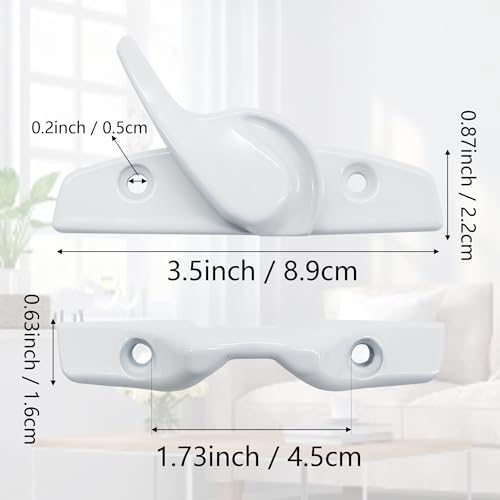 Zinc Sash Lock and Keeper fit for Andersen Sash Lock & Keeper 1968 to Present (White) - color: White