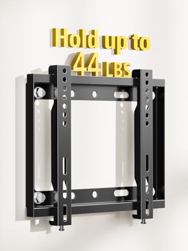 Mounting Dream Fixed TV Wall Mount Bracket for Most 17-42'' Flat Screen TV | Fixed TV Mount for VESA 50X50 to 200x200mm, 44 lbs, 8”/Single Stud, Flush Low Profile Wall Mount MD2351 - size: Fixed for 17"-42" TV & 8" Studs
