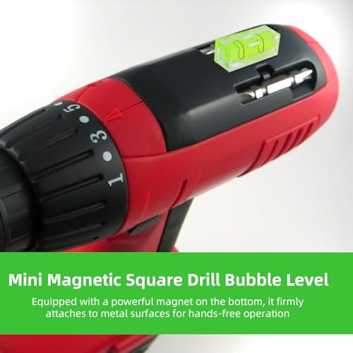 9pcs Small Square Round Bubble Spirit Level, Square & Circular Mini Magnetic Pocket Bubble Levels Measuring Tool for Precise Leveling of Turntables Cameras Tripods Drills Frames & Phonographs