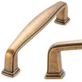 KOOFIZO 10 Pack 3-3/4 in Antique Brass Cabinet Pulls, Drawer Handles 1817 - color: Antique Brass, size: 3-3/4" CC - 10Pcs
