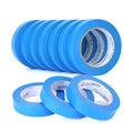 10Rolls Painters Tape 1 inch Wide Bulk Blue Masking Tape for Painting 55yds - size: 1 inch × 10 Rolls