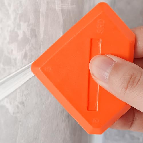4 Pieces Silicone Caulking Tools Compatible with Sealant Grout Finishing Sealing Orange Caulk Tool Kit Caulking Finishing Tools