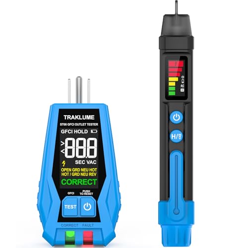Electrical Test Kit with Non-Contact Voltage Tester & GFCI Outlet Tester