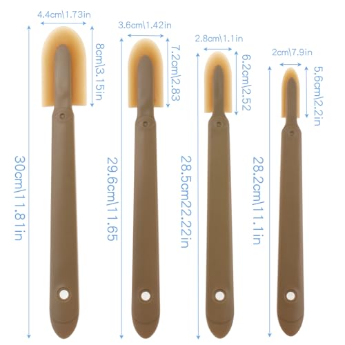 8Pcs Caulking Tool Kit, 4‑size non‑scratch silicone tools