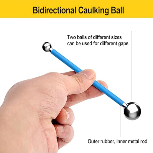 7pcs Caulking Tool Kit, Metal Ball Tile Caulk Finishing Tools