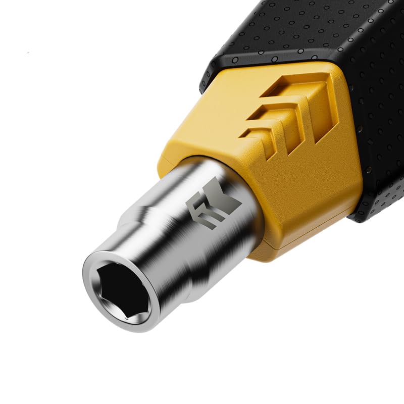 Hanboost 16 in 1 Magnetic Precision Screwdriver Set, 2-in-1 Dual-Handle Repair Tool Kit with 14 CR-V Bits (H4 & H6.3), 5NM High Torque for Electronics, PC, Furniture Assembly & DIY Makers.