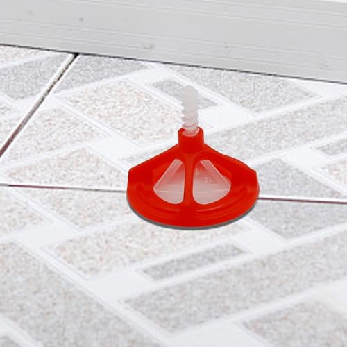 1/8 Tile Leveling System Spiral Tile Spacers Leveling System Tile Anti-Loosening and Spacing System Kit (1/8"-300pcs White Base + 100pcs Red Cap) - size: 1/8"-300pcs White Base + 100pcs Red Cap