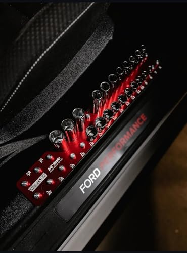 Westling USA Premium Aluminum Professional 8 Piece Socket Tray/Organizer Set, Holds 273 Standard and Metric Sockets (Red/Purple, 3 Row) - color: Red/Purple, size: 3 Row