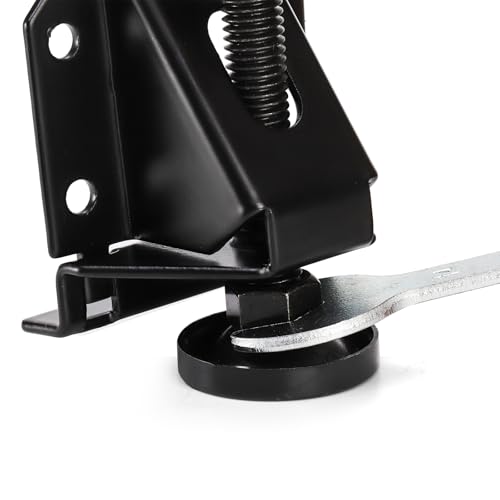 8 Pack Heavy Duty Leveling Feet, Adjustable Furniture Leg Leveler with Screws, Lock Nuts and Wrench for Furniture, Table, Cabinets, Shelves, Workbench