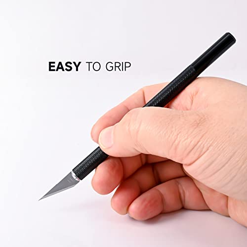FOSHIO Felt Squeegee Craft Knife Window Tint Kit, 6 Inch Squeegee for Vinyl, Exacto Knife with Extra 5PCS Blades Window Tint Tools, Vinyl Wrap Tool for Window Film, Wallpaper, DIY Craft, Graphic Decal